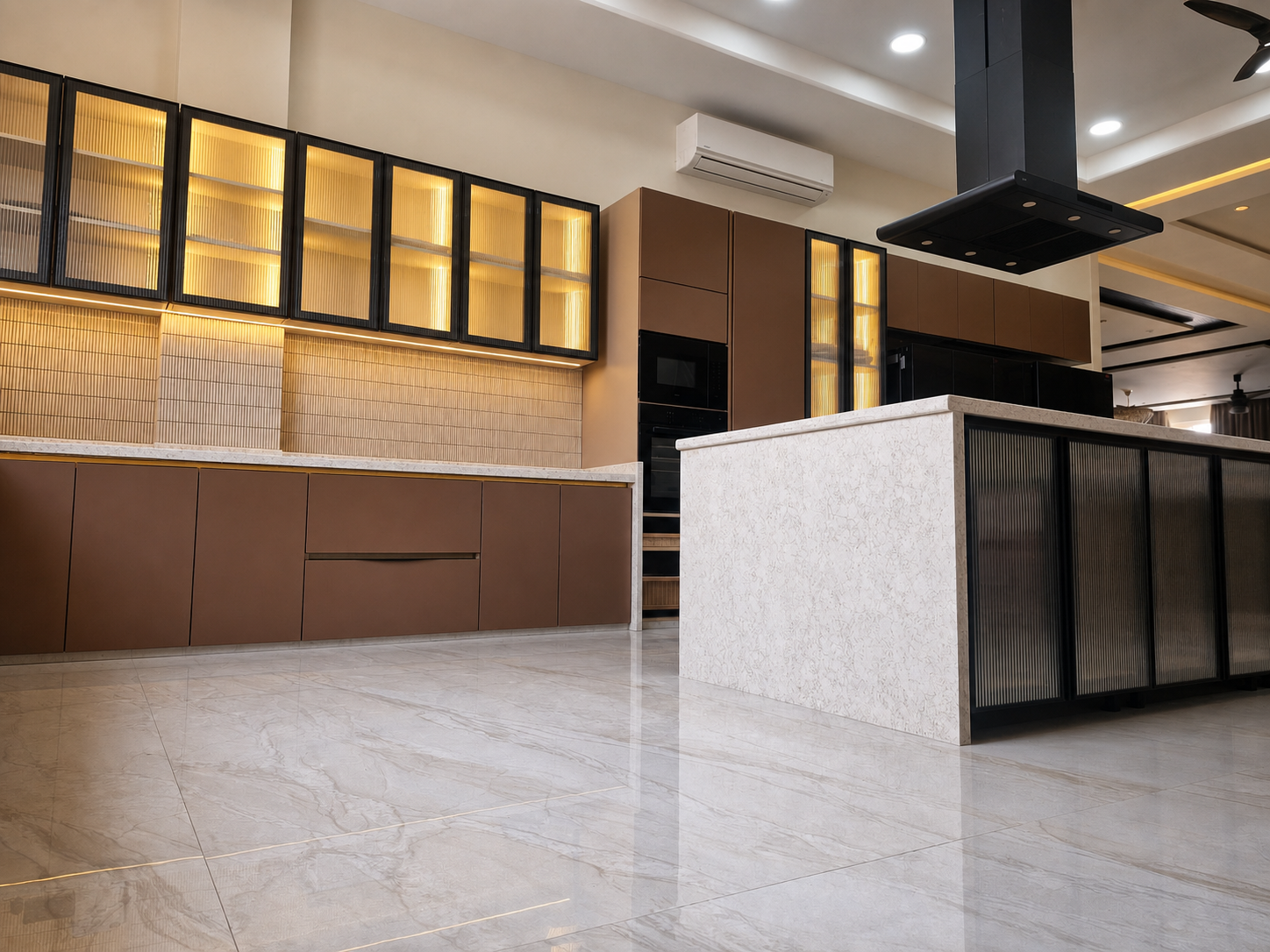 Illuminated kitchen composition
